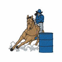 Barrel Racer Embroidered Hooded Sweatshirt