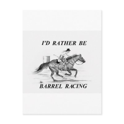 Barrel Racer Post Card by Nakiska