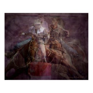 Barrel Racing Competition print