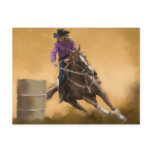 Barrel racing Post Card