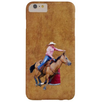 Barrel-Racing Rodeo Cowgirl Designer #Gift Barely There iPhone 6 Plus Case