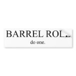 Barrel Roll 2 Bumper Stickers