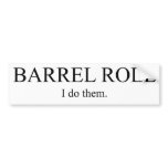 Barrel Roll 3 Bumper Stickers