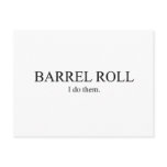 Barrel Roll 3 Post Cards