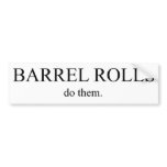 Barrel Roll 5 Bumper Stickers