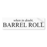 Barrel Roll 7 Bumper Sticker