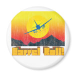 Barrel Roll Retro 2 Refrigerator Magnets
