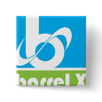 Barrel X Limited Logo Design Pinback Button