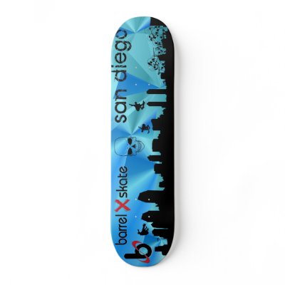 Barrel X Skate San Diego Skate Deck by barrelx