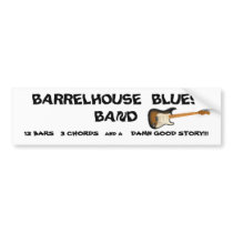 BARRELHOUSE BLUES BAND - Customized Bumper Sticker