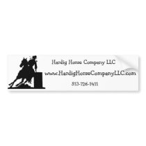 Barrell Racing Bumper Sticker bumper stickers by HardigHorseCoLLC Barrell Racing Bumper Sticker bumper stickers