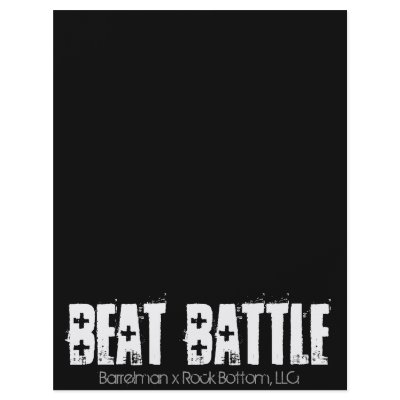 Barrelman x Rock Bottom x Beat Battle Personalized Flyer by diggity_dash