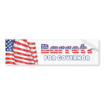 Barrett for Governor Patriotic American Flag Bumper Stickers