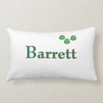 Barrett Irish Family Name Pillow pillows