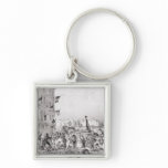 Barricade at the Rue Dauphine Key Chains