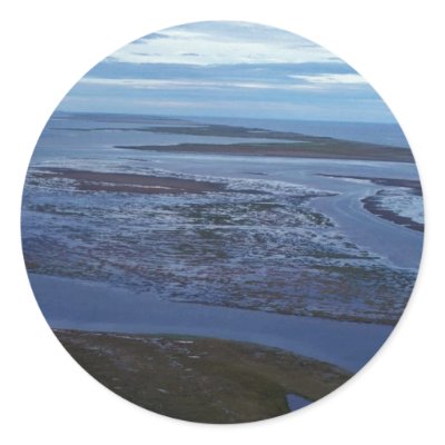 Barrier Islands and Lagoons at Cape Espengerg Sticker by animalpark