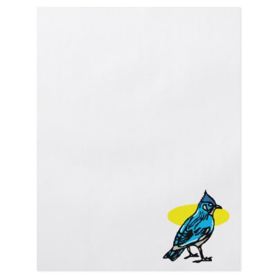 Barry Blue Jay Personalized Flyer by BisforBirds