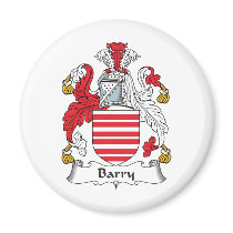 Barry Family Crest Refrigerator Magnet