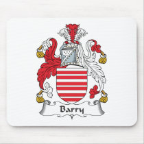 Barry Family Crest mousepads by coatsofarms Barry Family Crest mousepads