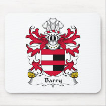 Barry Family Crest mousepads