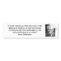 Barry Goldwater - Extremism and Liberty bumper stickers by Hear_Ye Barry Goldwater - Extremism and Liberty bumper stickers