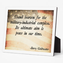 Barry Goldwater Military Display Plaques