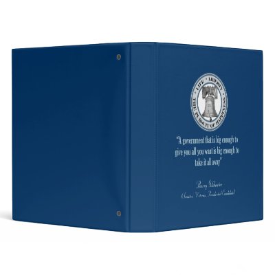 Barry Goldwater Quote (Big Government) Binders by monarch1