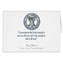 Barry Goldwater Quote (Big Government) Card