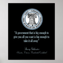 Barry Goldwater Quote (Big Government) Print