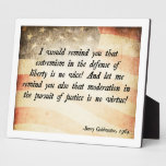 Barry Goldwater Quote Display Plaque