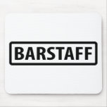barstaff waiter icon mouse mats