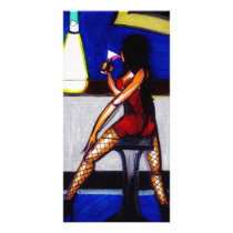 Barstool Temptress Photo Card