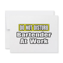 Bartender At Work Personalized Invites