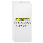 Bartender At Work Customized Rack Card