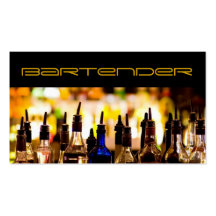 Bartender Business Card