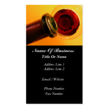 Bartender Business Card