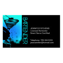 Bartender Business Card