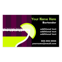 Bartender Business Card
