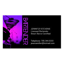 Bartender Business Card