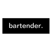 Bartender Business Card