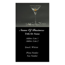 Bartender Business Card