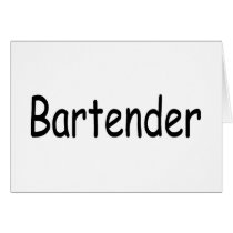 Bartender Cards