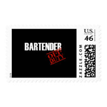 Bartender Dark Postage Stamp