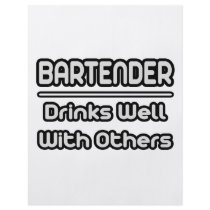 Bartender...Drinks Well With Others flyers by Bartender_Shirts Bartender...Drinks Well With Others flyers