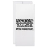 Bartender...Drinks Well With Others Rack Card Template