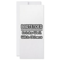 Bartender...Drinks Well With Others Rack Card Template