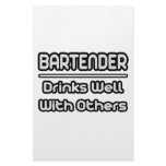 Bartender...Drinks Well With Others Customized Stationery