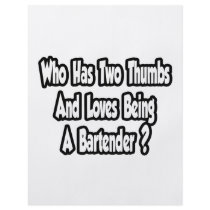 Bartender Joke...Two Thumbs Flyer Design