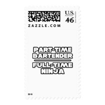 Bartender / Ninja Postage Stamps