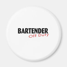 Bartender Off Duty Refrigerator Magnet